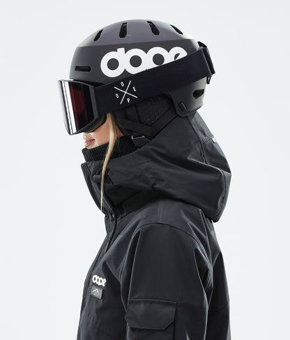Ski Helmet Classic Matte Black w/ Black