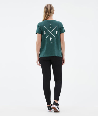 T-shirt Women 2X-Up Bottle Green