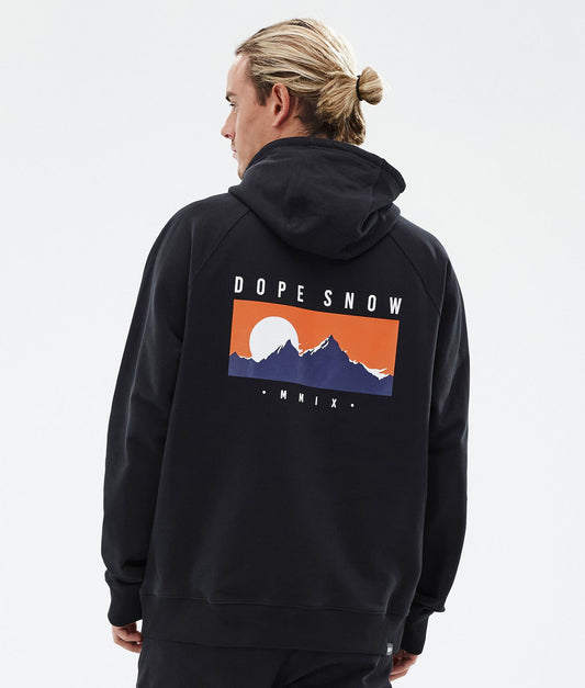 Hoodie Men Silhouette Black