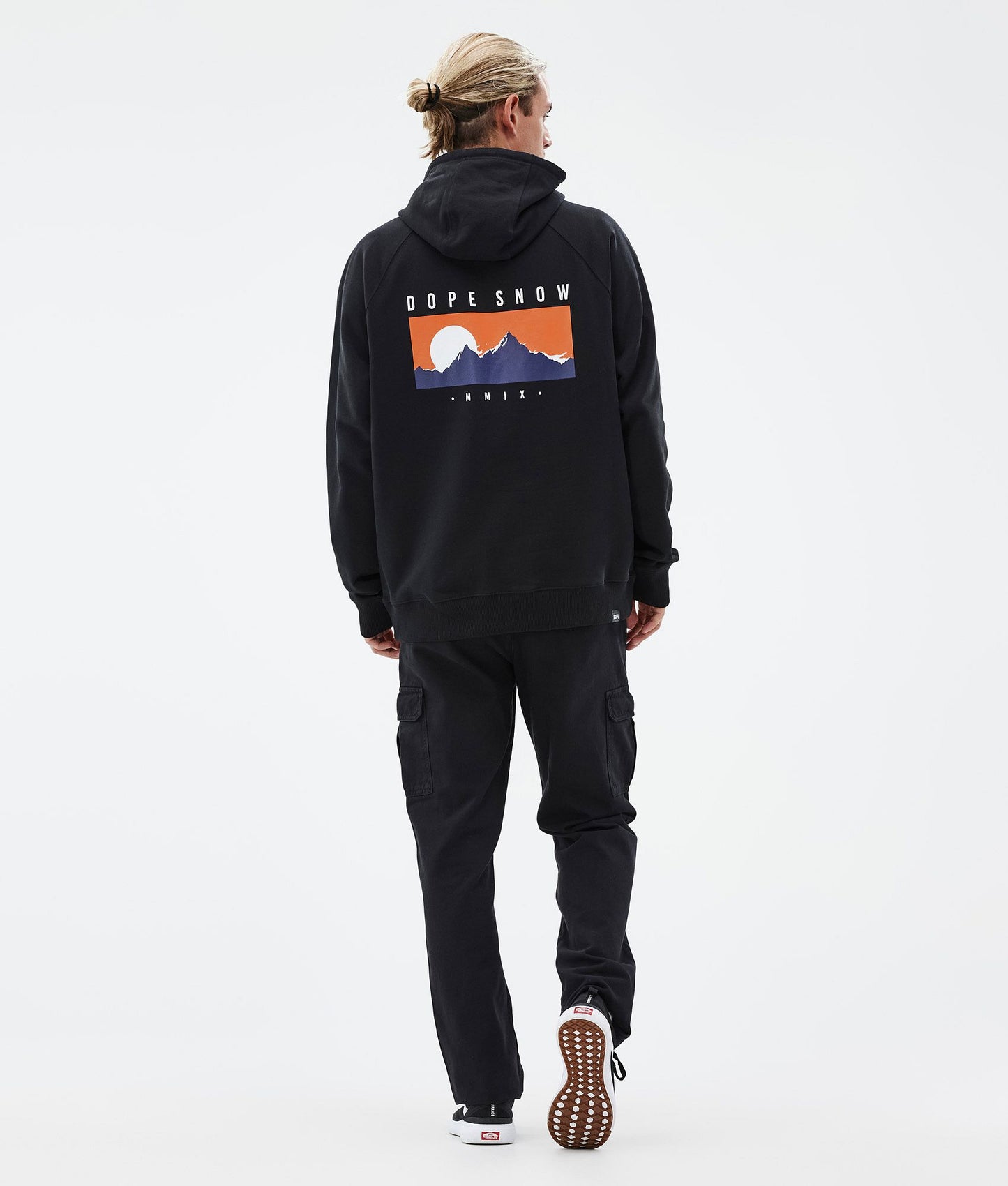 Hoodie Men Silhouette Black