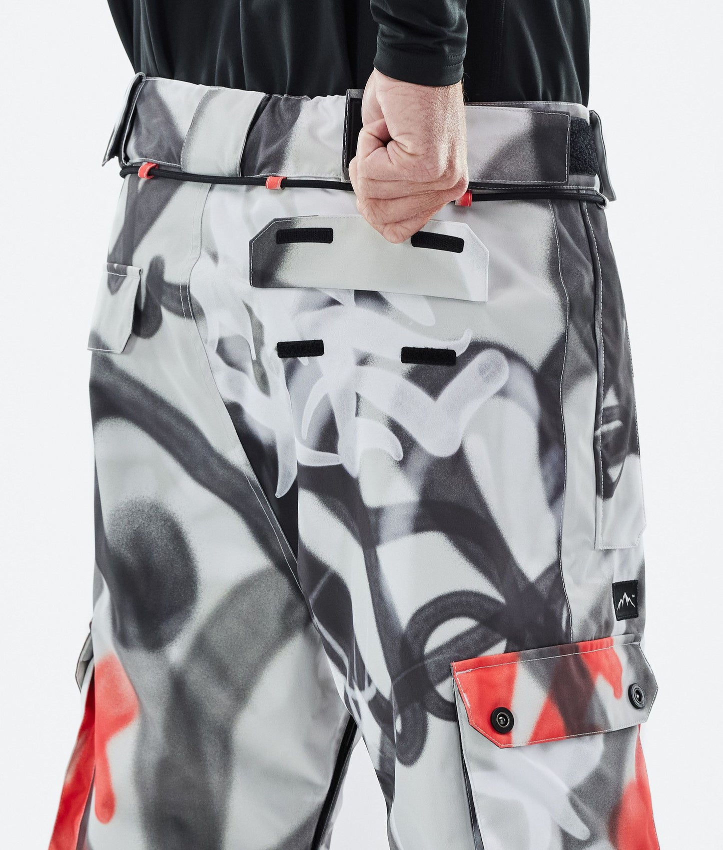 Snowboard Pants Men Spray Black Red