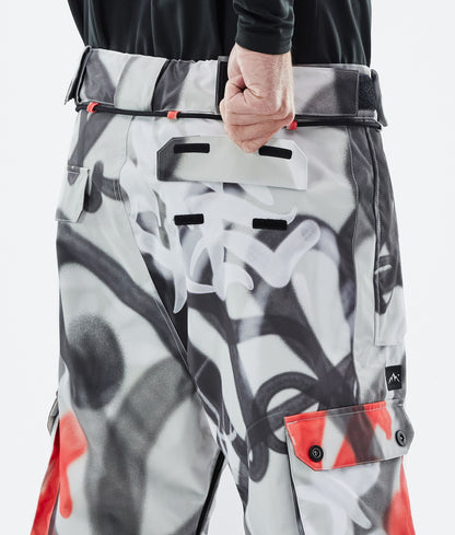 Snowboard Pants Men Spray Black Red