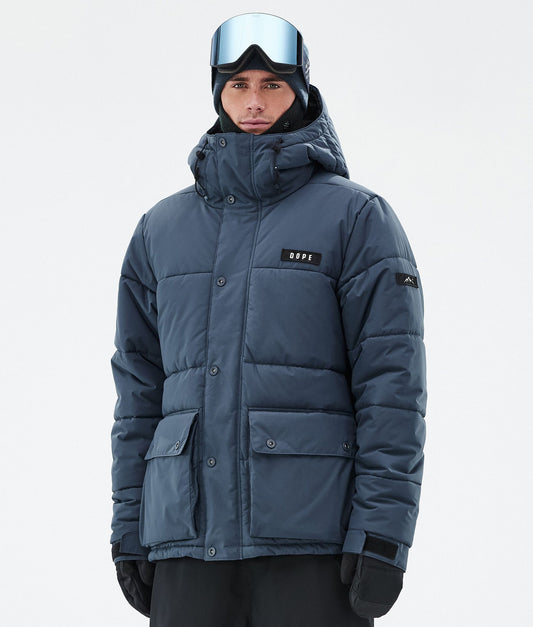 Snowboard Jacket Men Metal Blue