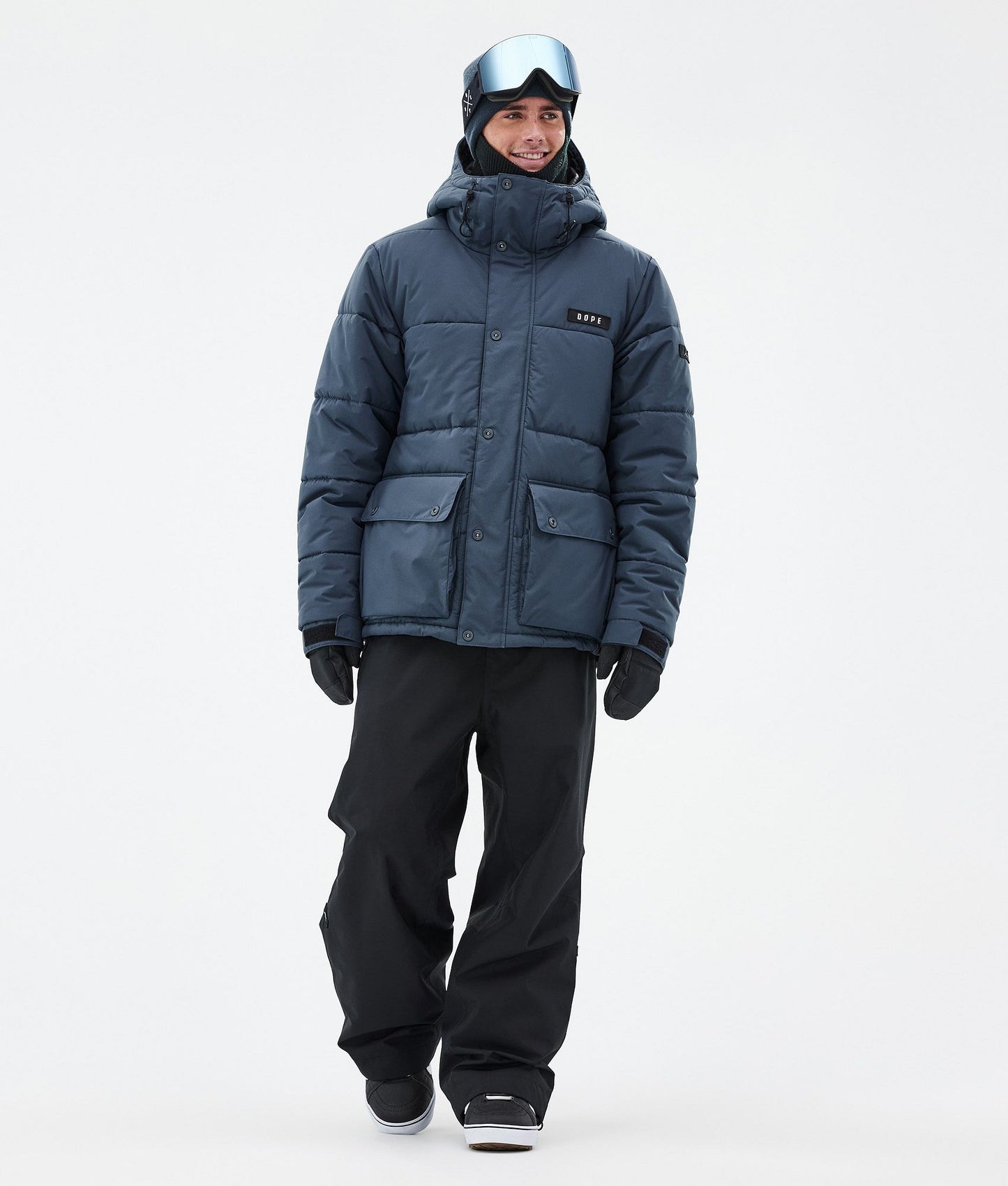 Snowboard Jacket Men Metal Blue