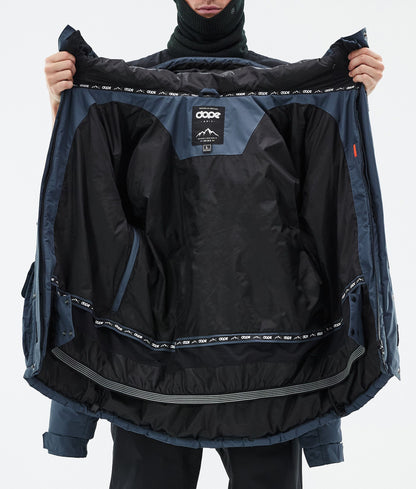 Snowboard Jacket Men Metal Blue