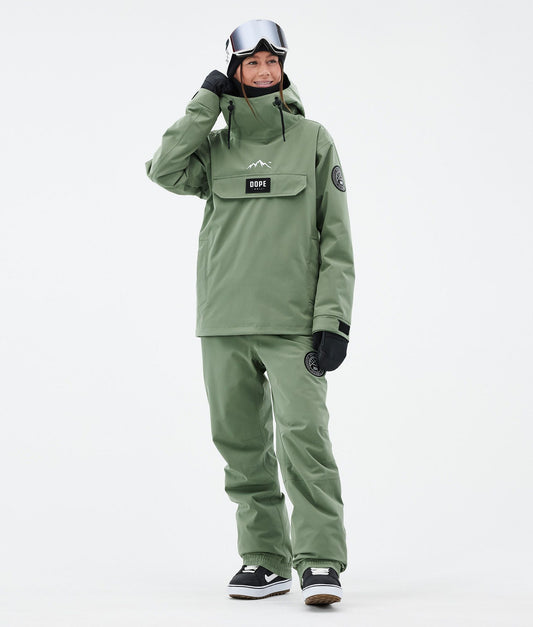 Snowboard Pants Women Moss Green