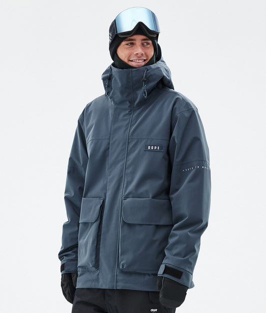 Snowboard Jacket Men Metal Blue