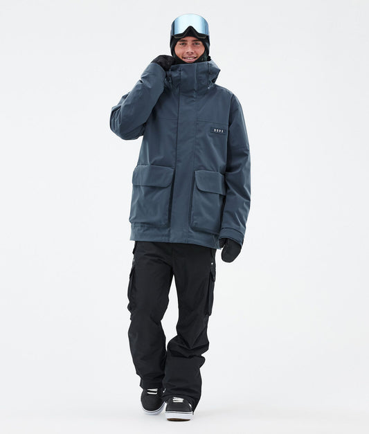 Snowboard Jacket Men Metal Blue