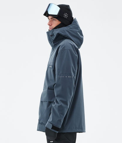 Snowboard Jacket Men Metal Blue