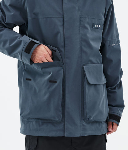 Snowboard Jacket Men Metal Blue