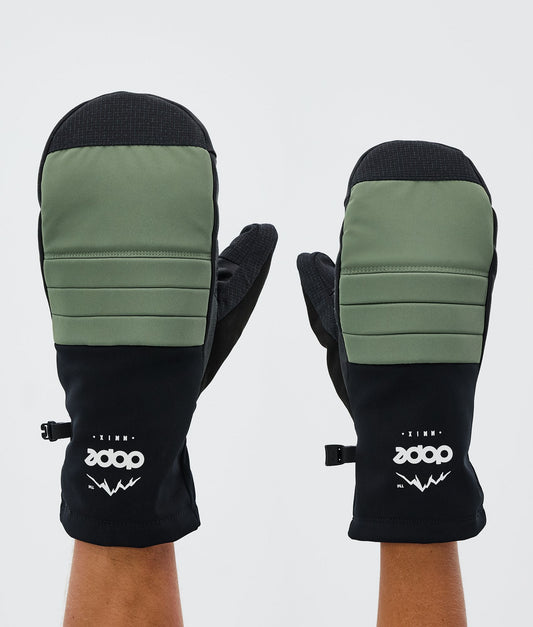 Snow Mittens Moss Green