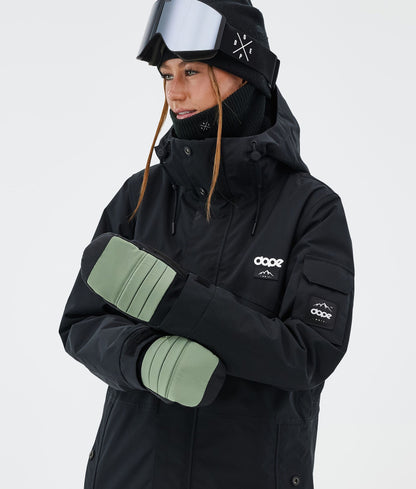 Snow Mittens Moss Green