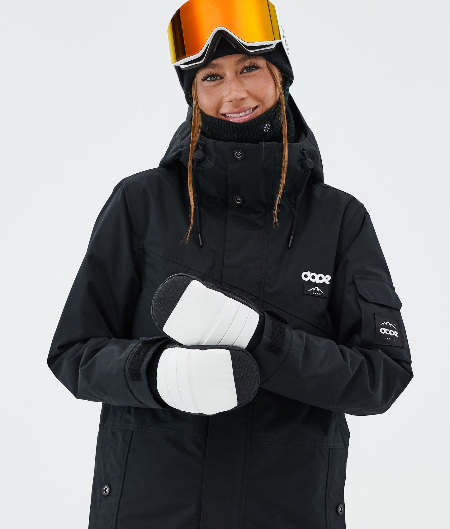 Snow Mittens Whitish