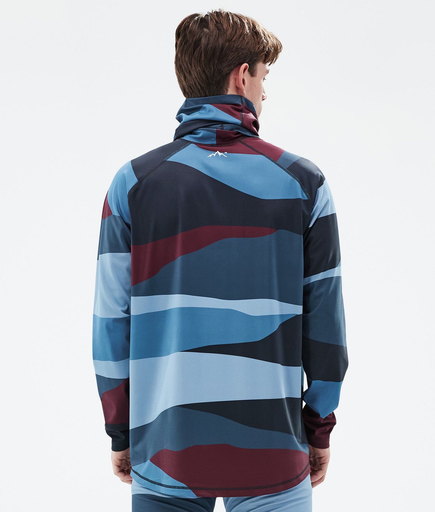Base Layer Top Men 2X-Up Shards Burgundy Blue