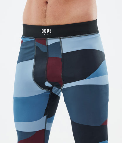 Base Layer Pant Men 2X-Up Shards Burgundy Blue