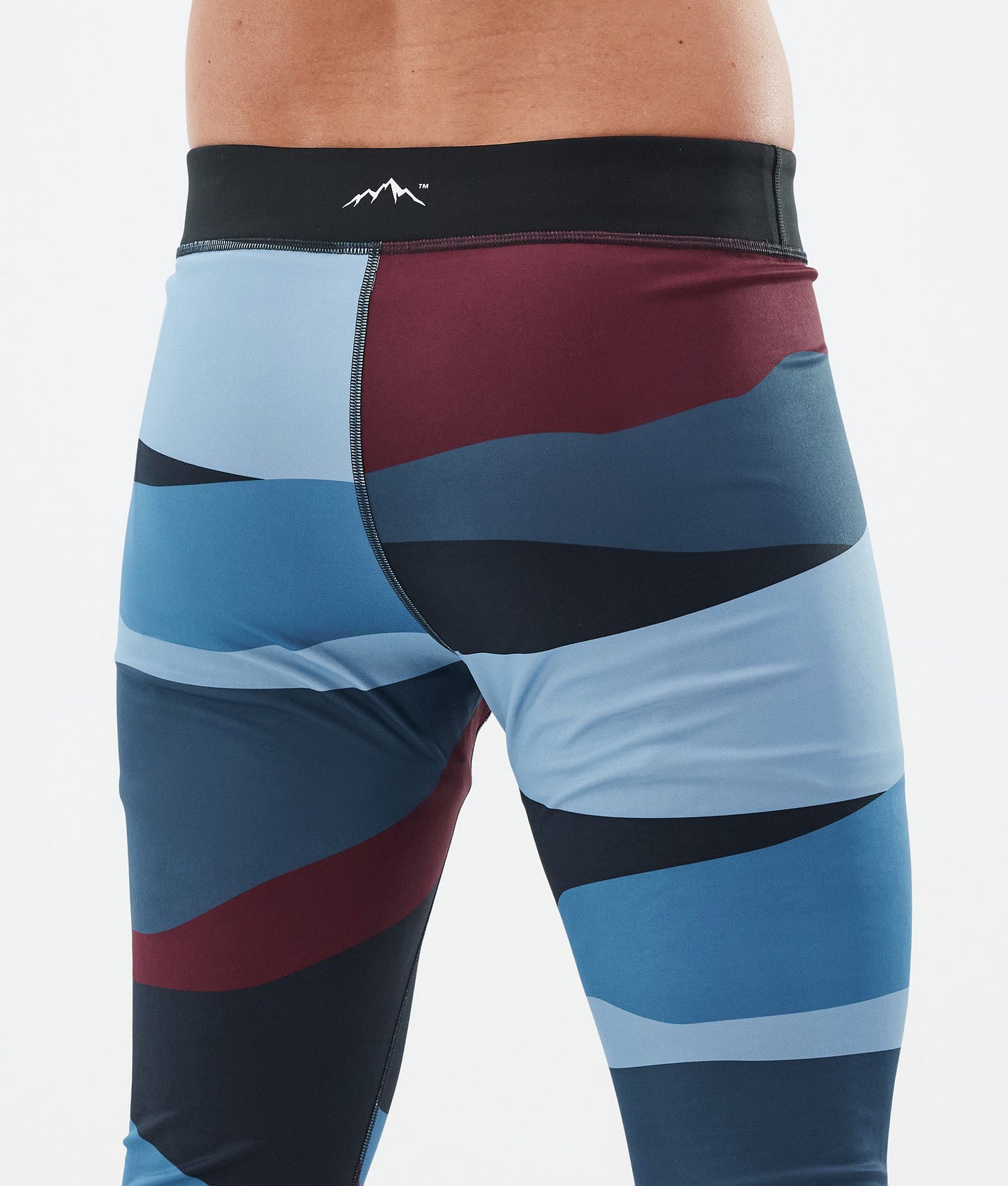 Base Layer Pant Men 2X-Up Shards Burgundy Blue