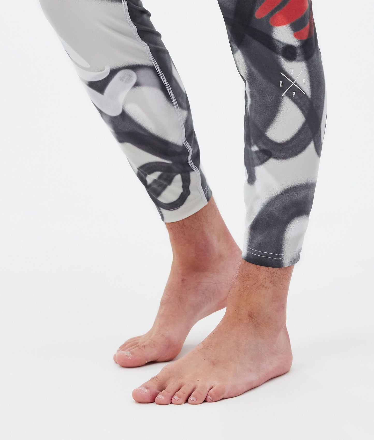 Base Layer Pant Men 2X-Up Spray Black Red