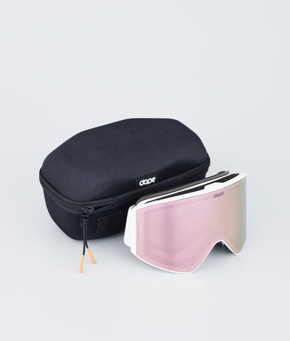 Ski Goggles White/Champagne Mirror