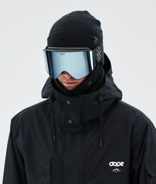 Ski Goggles Black/Blue Mirror