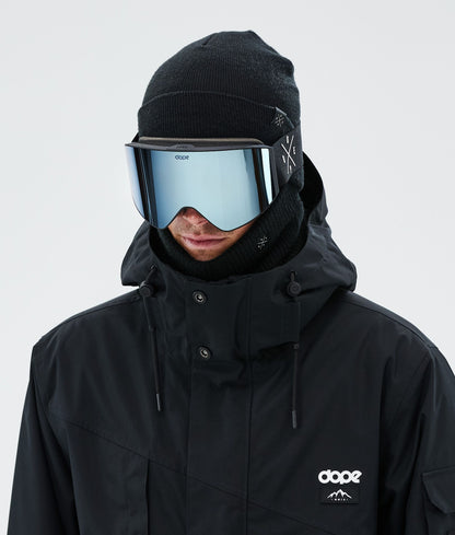 Ski Goggles Black/Blue Mirror