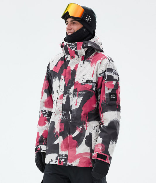 Snowboard Jacket Men Doodle