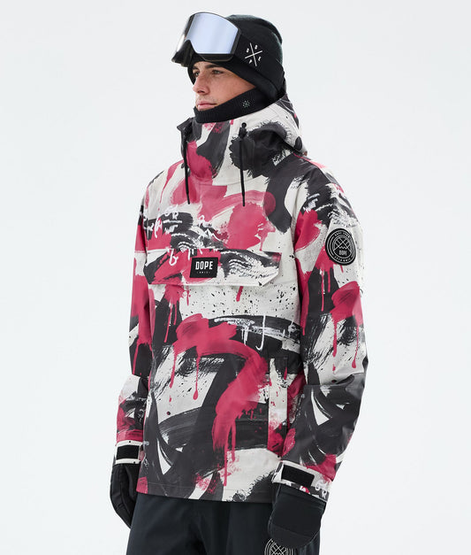 Snowboard Jacket Men Doodle