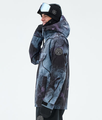 Snowboard Jacket Men Jungle Purple