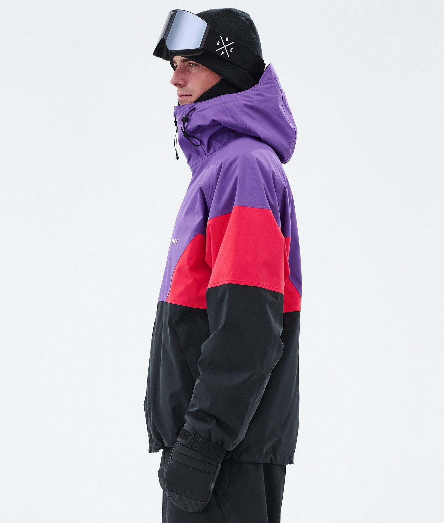 Snowboard Jacket Men Sport Vivid Purple/Red/Black