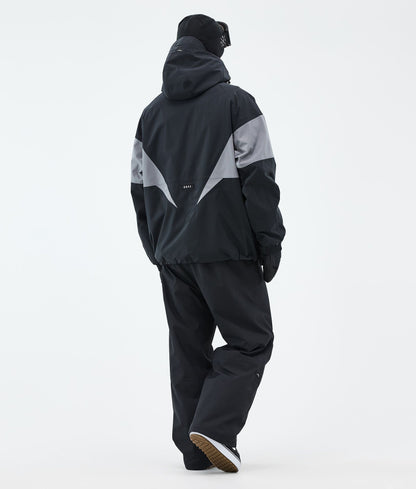 Snowboard Jacket Men Spike Black/Light Pearl