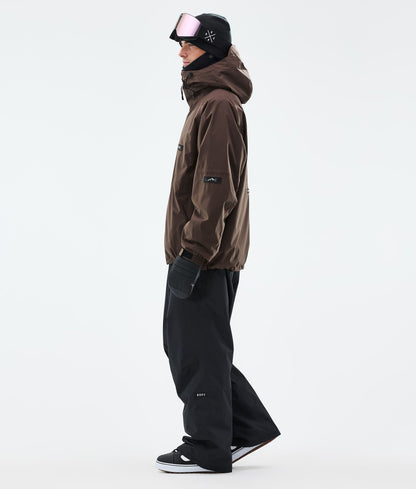 Snowboard Jacket Men Dark Brown