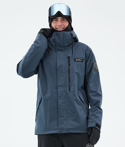 Snowboard Jacket Men Metal Blue