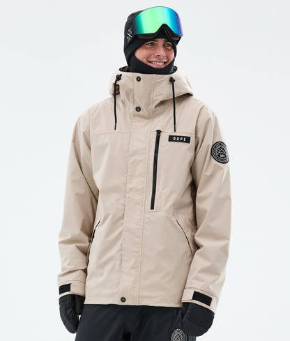 Snowboard Jacket Men Sand