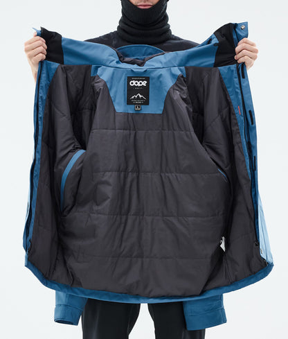 Snowboard Jacket Men Blue Steel