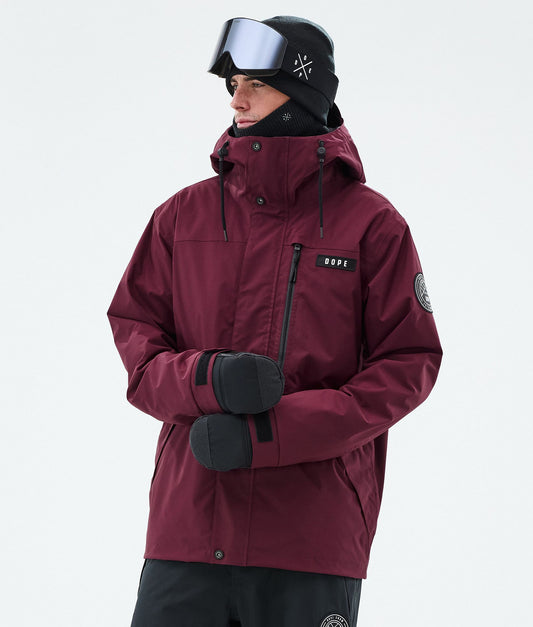Snowboard Jacket Men Burgundy