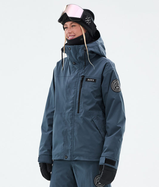 Snowboard Jacket Women Metal Blue