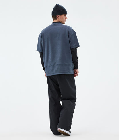 Fleece Sweater Men Metal Blue