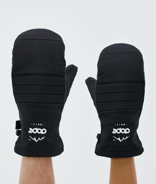 Snow Mittens Black