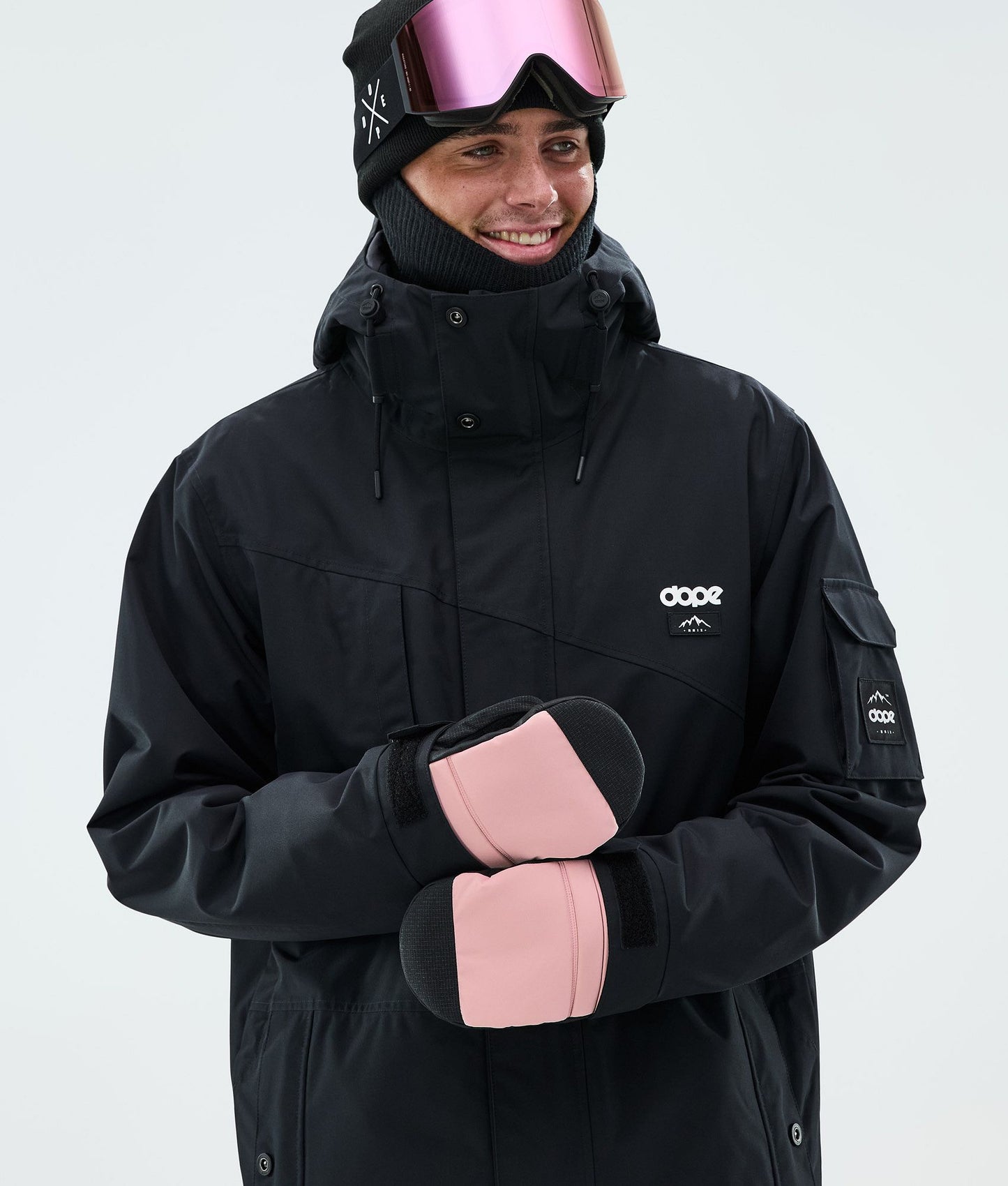 Snow Mittens Soft Pink