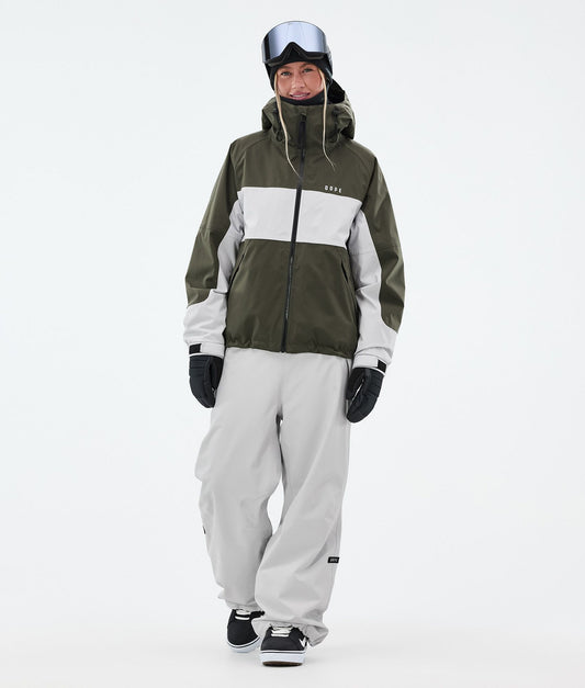 Snowboard Pants Women Light Grey