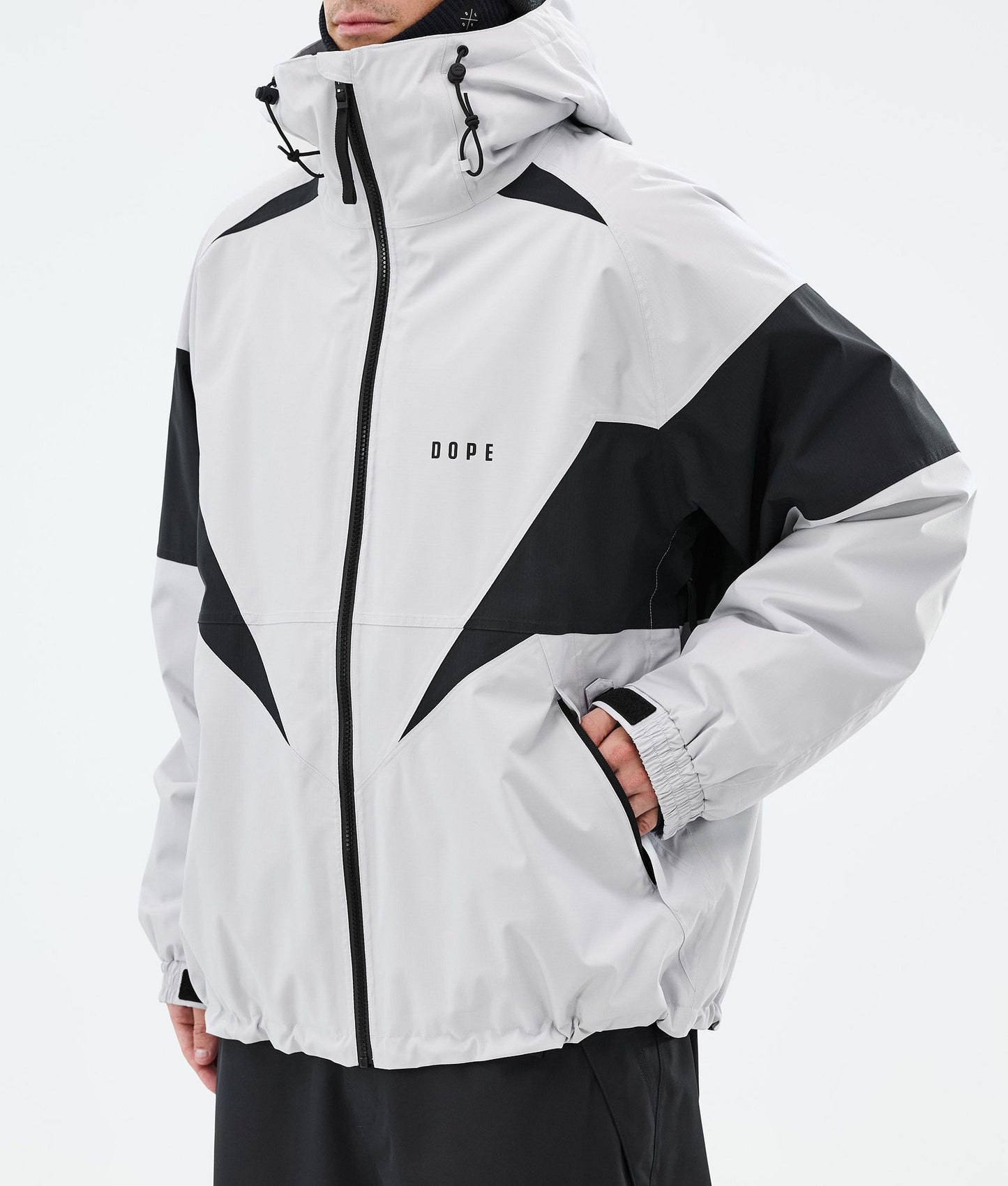 Snowboard Jacket Men Spike Light Grey/Black