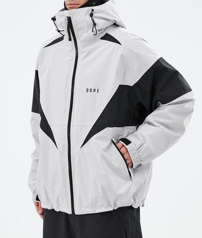 Snowboard Jacket Men Spike Light Grey/Black