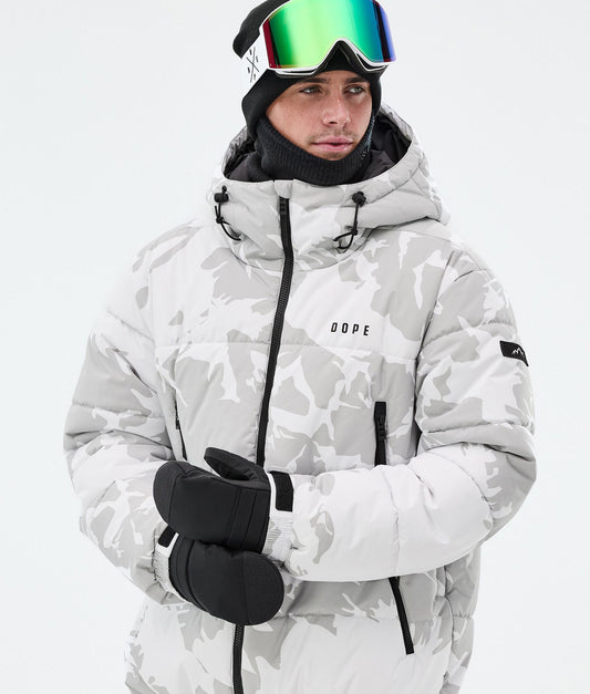 Snowboard Jacket Men Grey Camo